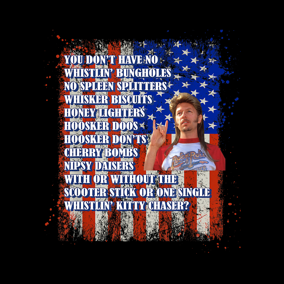 Joe Dirt Fireworks On Flag T-Shirt