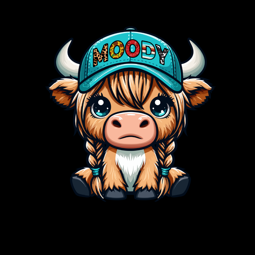 Moody Highland Cow T-Shirt
