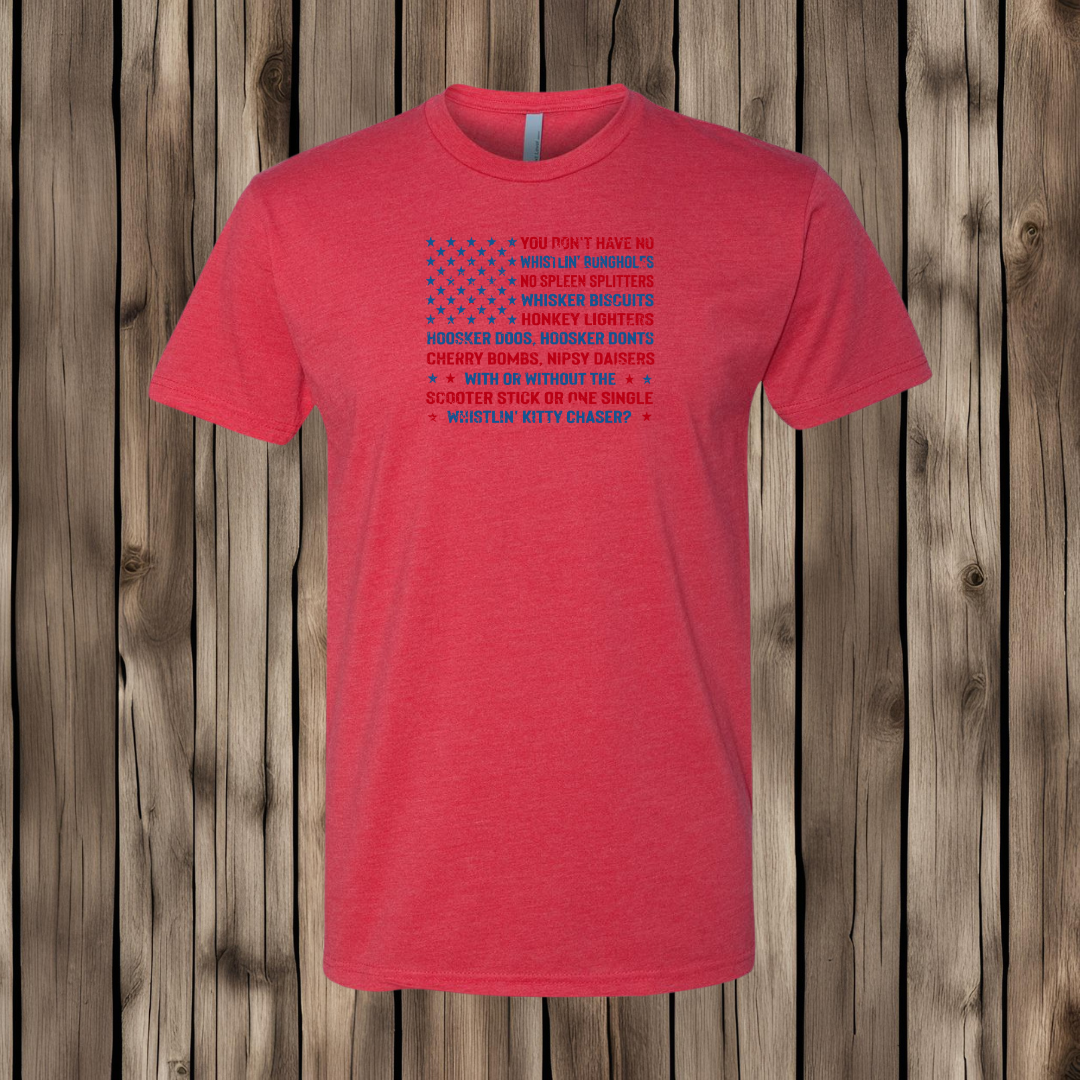 Joe Dirt Fireworks Flag T-Shirt
