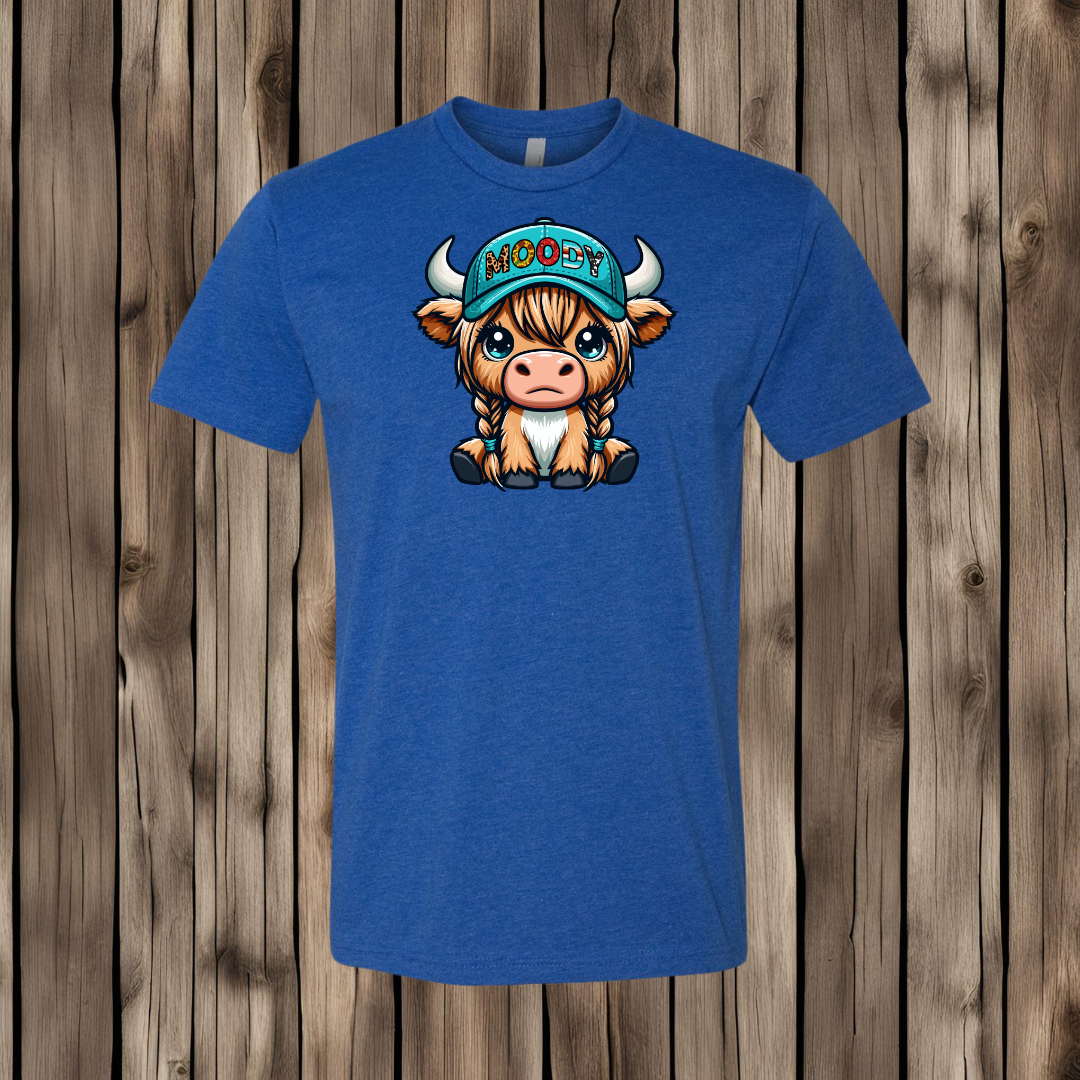 Moody Highland Cow T-Shirt