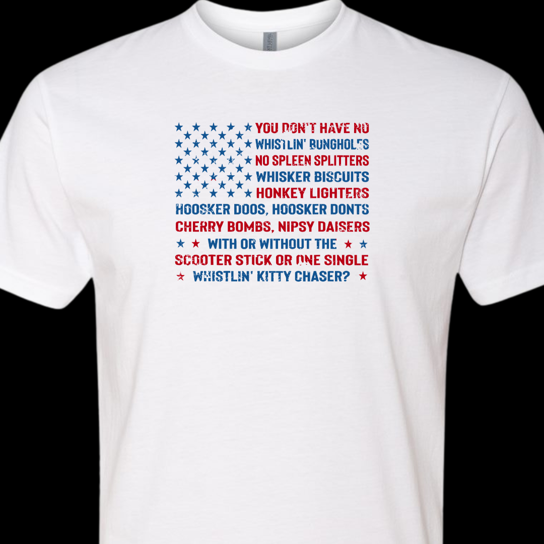 Joe Dirt Fireworks Flag T-Shirt