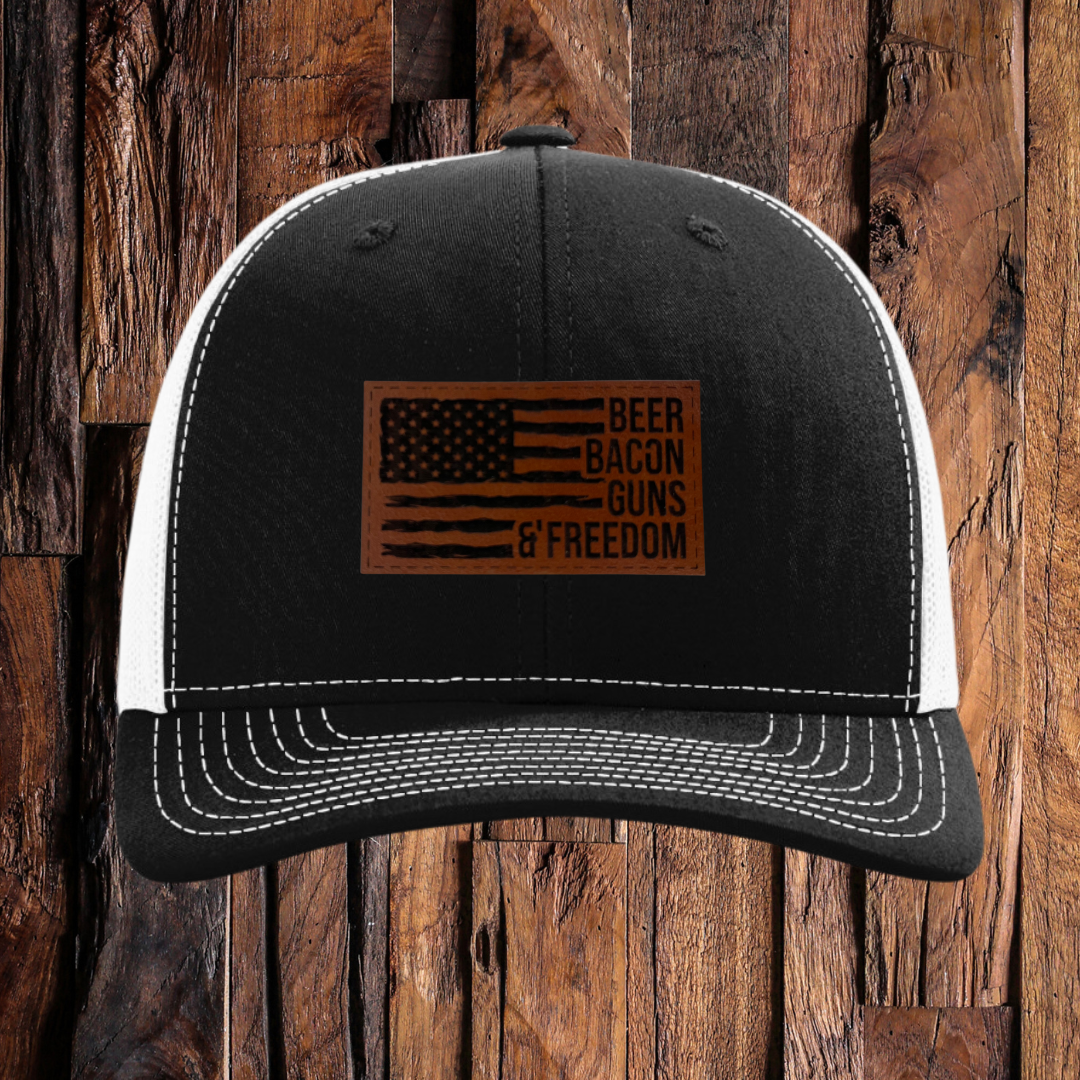 Beer Bacon Guns and Freedom Hat