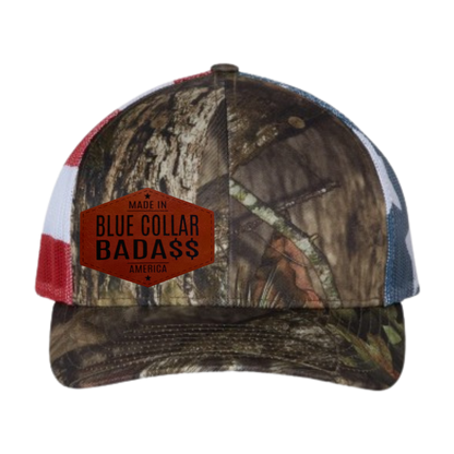 Blue Collar Bada$$ Made In America Hat