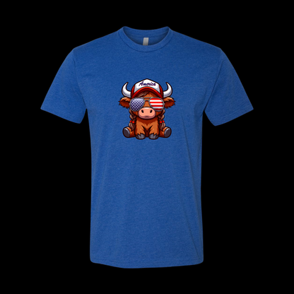 America Highland Cow T-Shirt