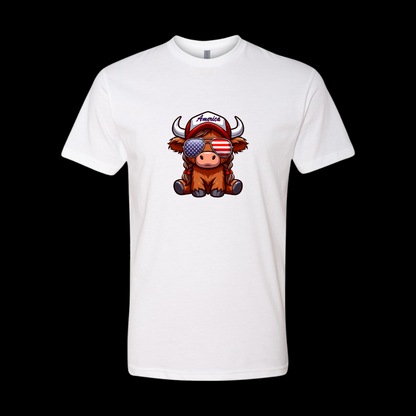 America Highland Cow T-Shirt