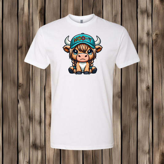 Moody Highland Cow T-Shirt