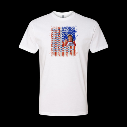 Joe Dirt Fireworks On Flag T-Shirt