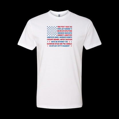 Joe Dirt Fireworks Flag T-Shirt